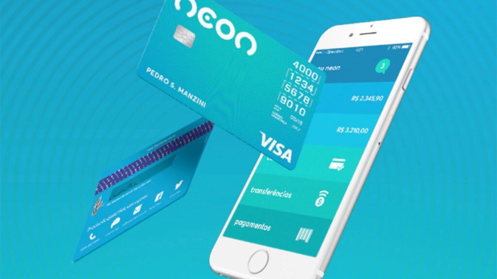 Celular e cartão Neon