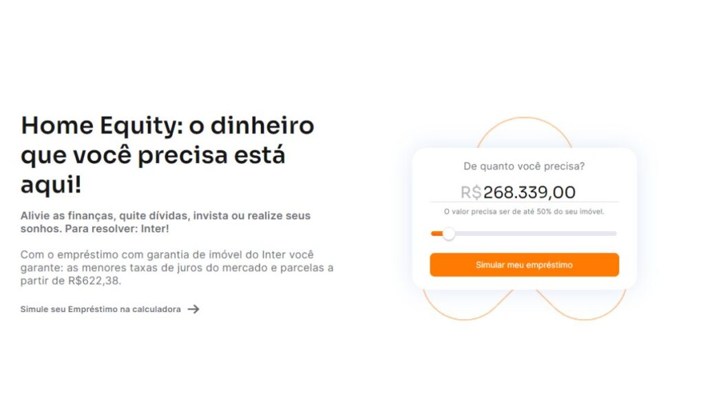 Print do Empréstimo Banco Inter Garantia de Imóvel