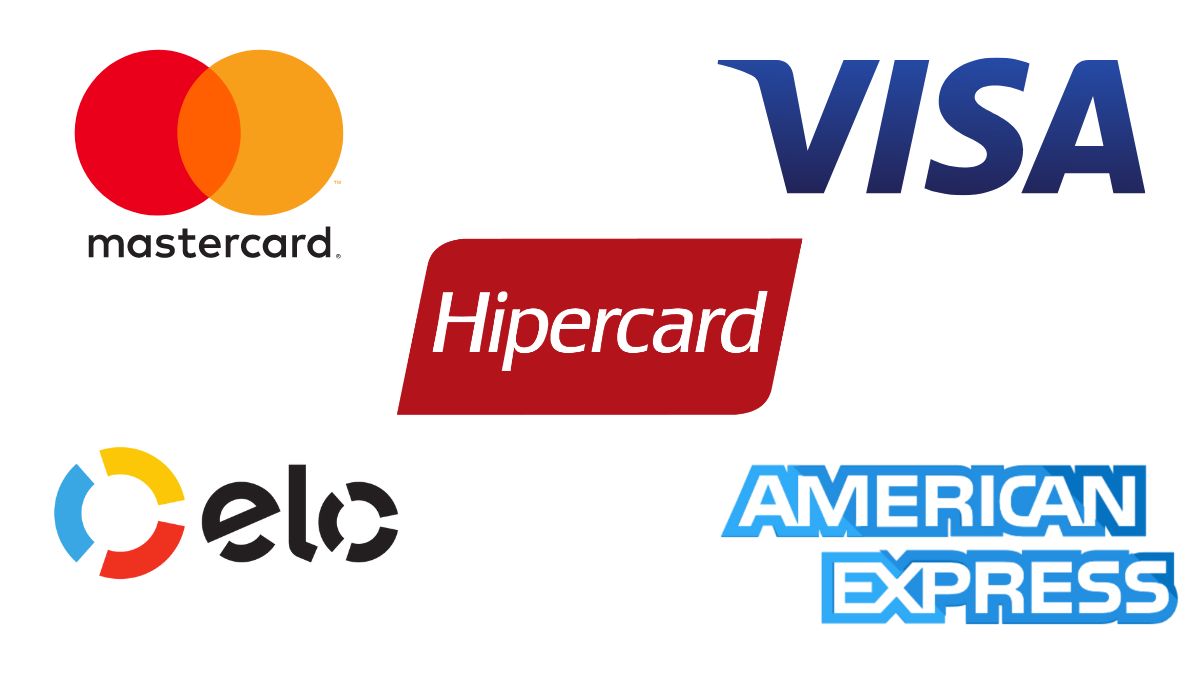 Principais bandeiras de cartão