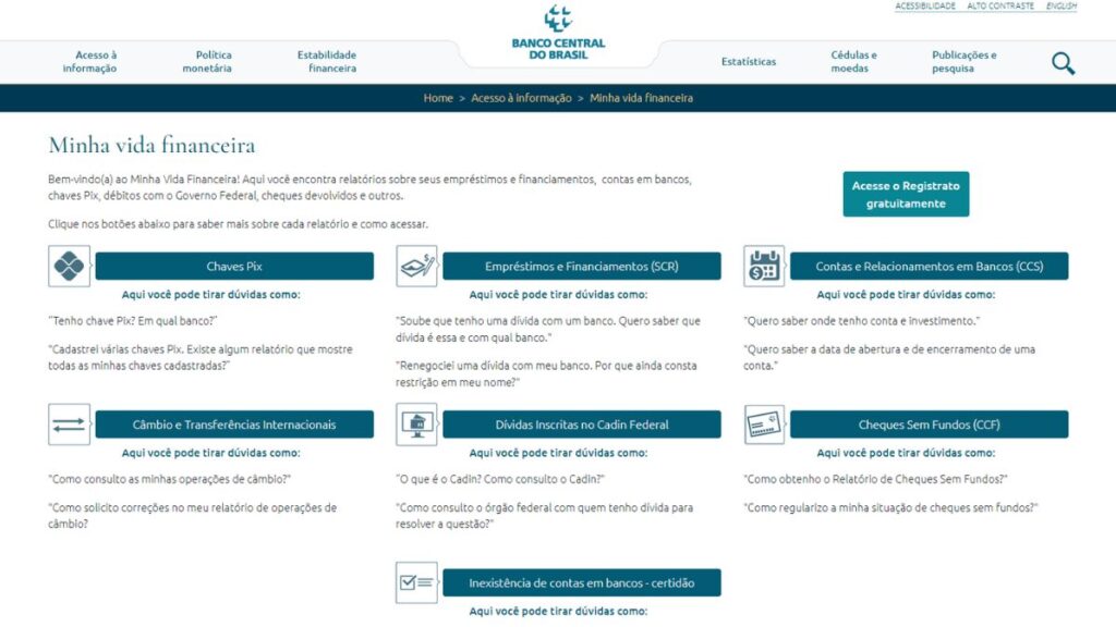Minha Vida Financeira Banco Central
